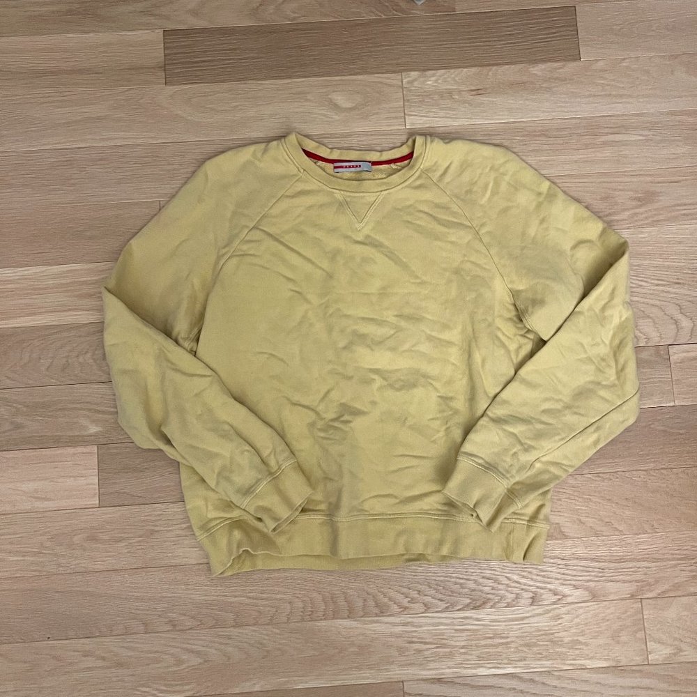 Light Yellow Prada Crewneck Sweatshirt